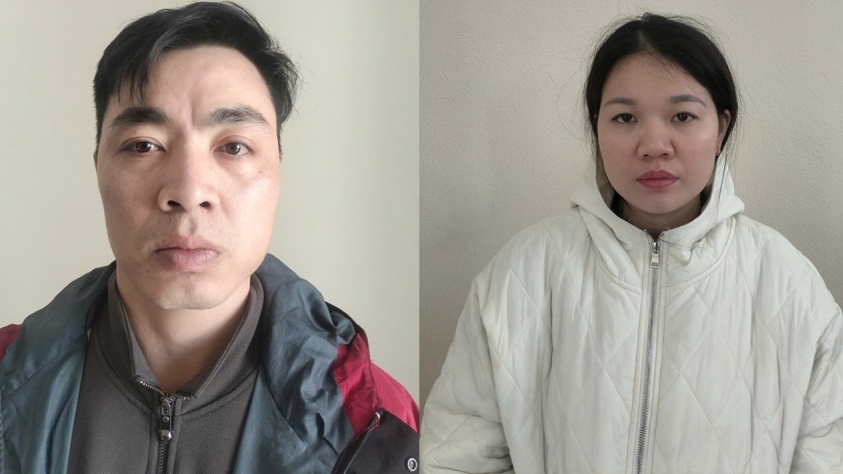 Hai vợ chồng bị bắt vì giả cảnh sát hình sự đến nhà dân cưỡng đoạt tài sản