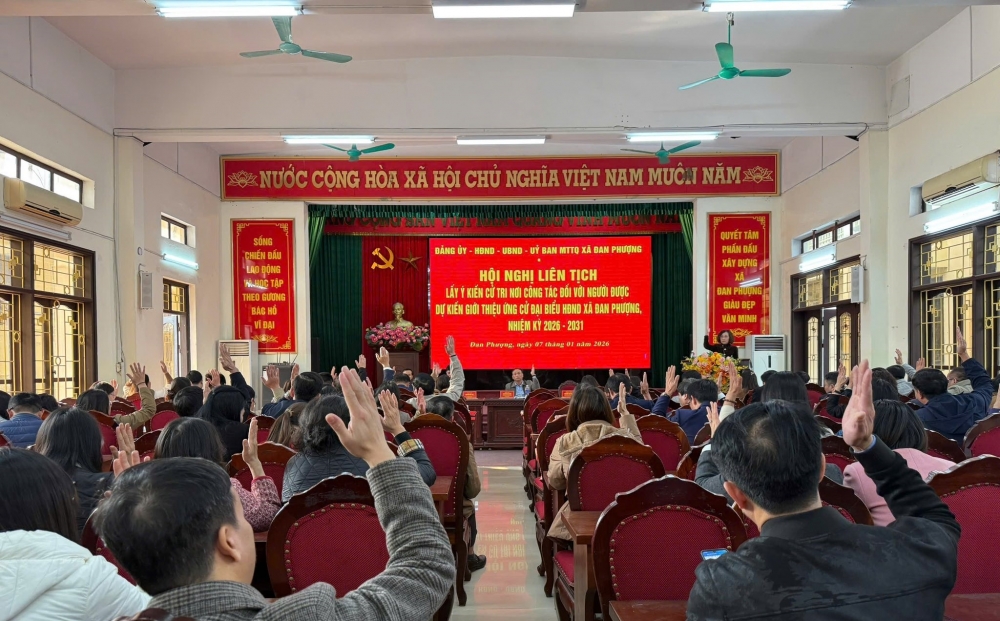 Đan Phượng nhất trí giới thiệu 26 người ứng cử đại biểu HĐND xã khóa mới