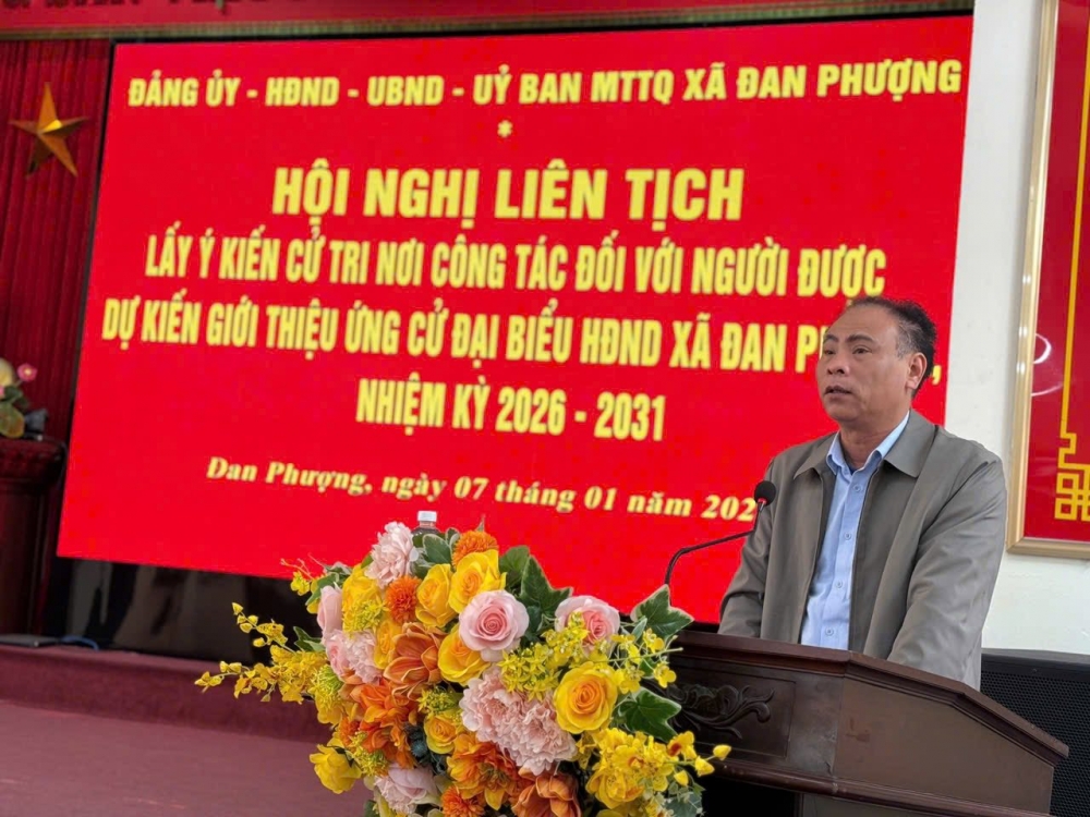 Đan Phượng nhất trí giới thiệu 26 người ứng cử đại biểu HĐND xã khóa mới