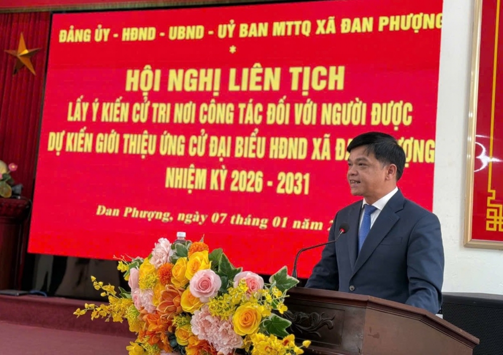 Đan Phượng nhất trí giới thiệu 26 người ứng cử đại biểu HĐND xã khóa mới