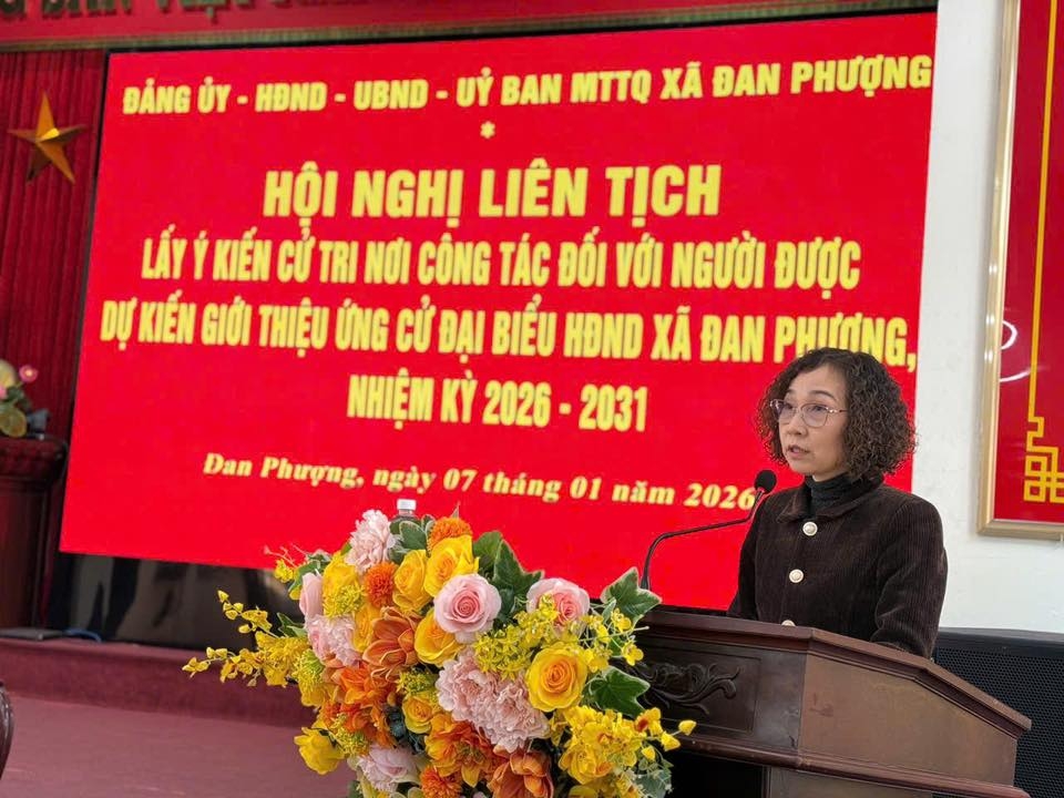 Đan Phượng nhất trí giới thiệu 26 người ứng cử đại biểu HĐND xã khóa mới