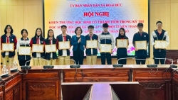 xa hoai duc gap mat dong vien cac thi sinh thi hoc sinh gioi cap thanh pho