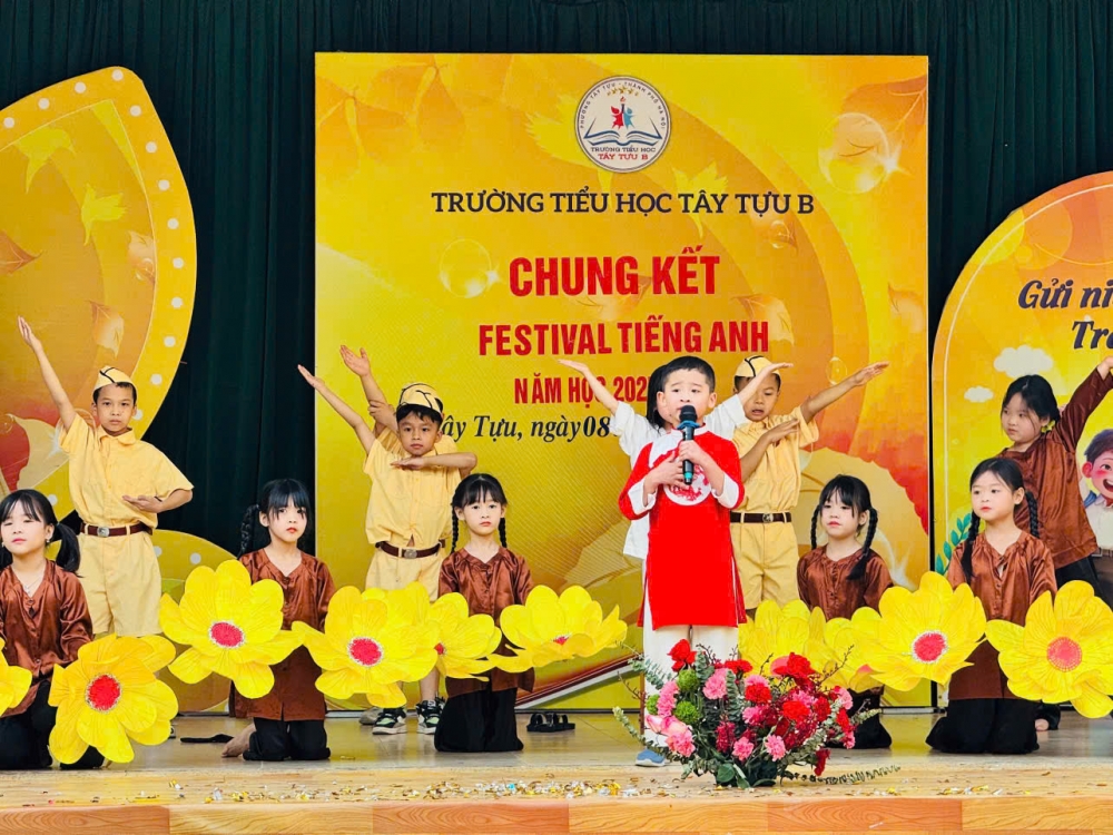 Sôi nổi, bổ ích chương trình Festival Tiếng Anh tại Trường Tiểu học Tây Tựu B