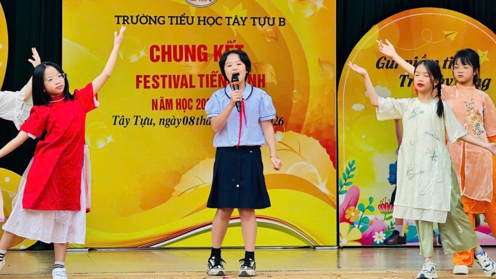 Sôi nổi, bổ ích chương trình Festival Tiếng Anh tại Trường Tiểu học Tây Tựu B