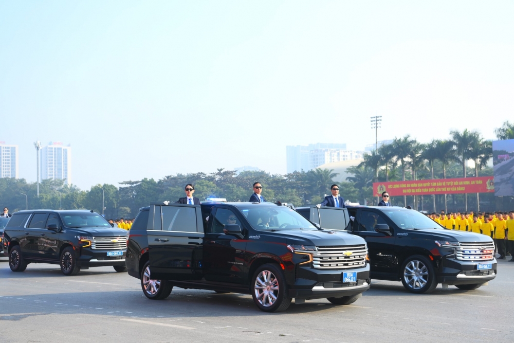 Hình ảnh đội quân tinh nhuệ, dàn khí tài hiện đại bảo vệ Đại hội XIV của Đảng