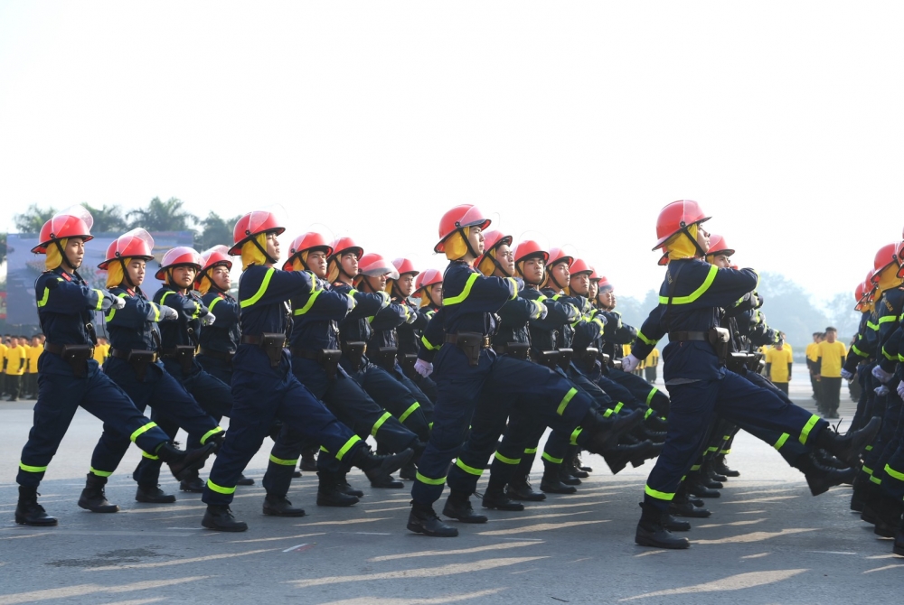 Hình ảnh đội quân tinh nhuệ, dàn khí tài hiện đại bảo vệ Đại hội XIV của Đảng