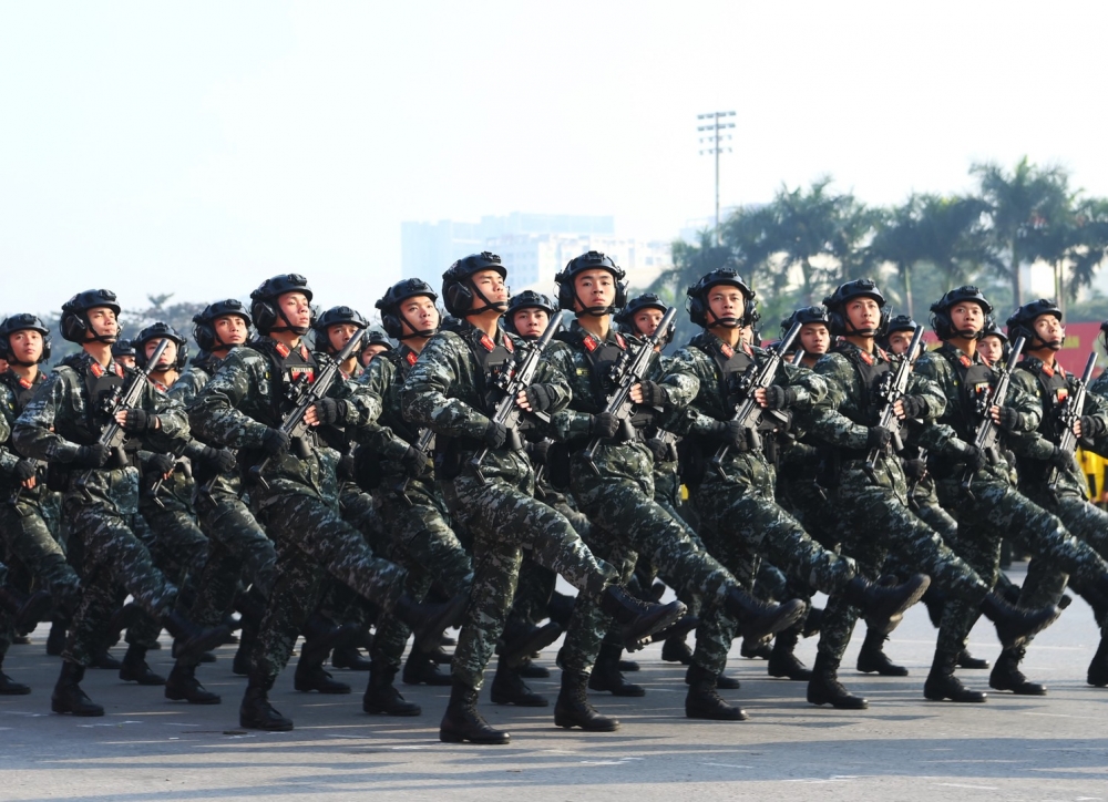 Hình ảnh đội quân tinh nhuệ, dàn khí tài hiện đại bảo vệ Đại hội XIV của Đảng