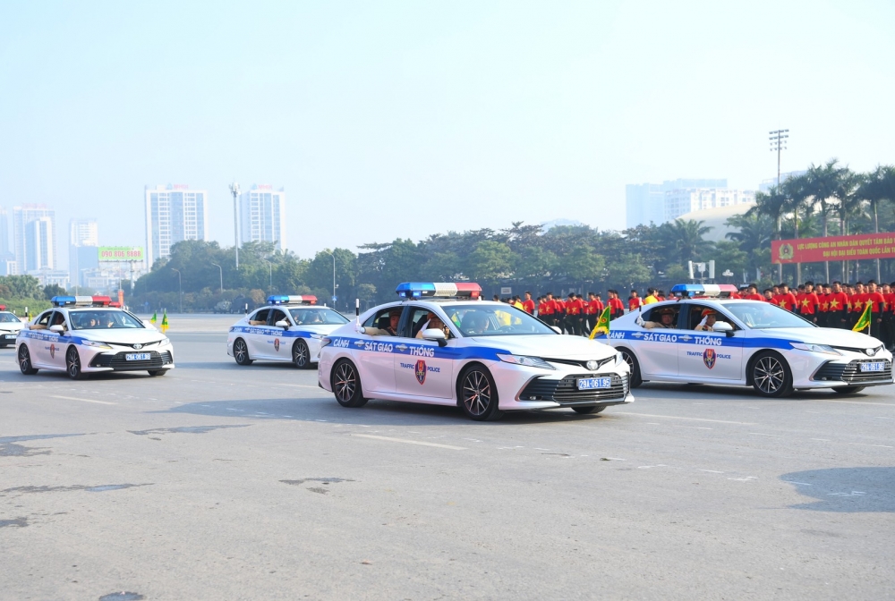 Hình ảnh đội quân tinh nhuệ, dàn khí tài hiện đại bảo vệ Đại hội XIV của Đảng