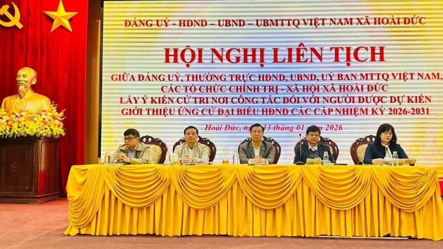 Xã Hoài Đức thống nhất giới thiệu 3 người ứng cử đại biểu HĐND TP Hà Nội