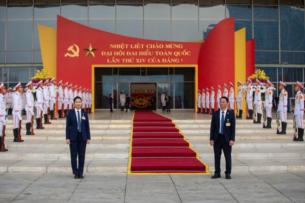 Công an Hà Nội diễn tập dẫn đoàn, xếp xe phục vụ Đại hội XIV của Đảng