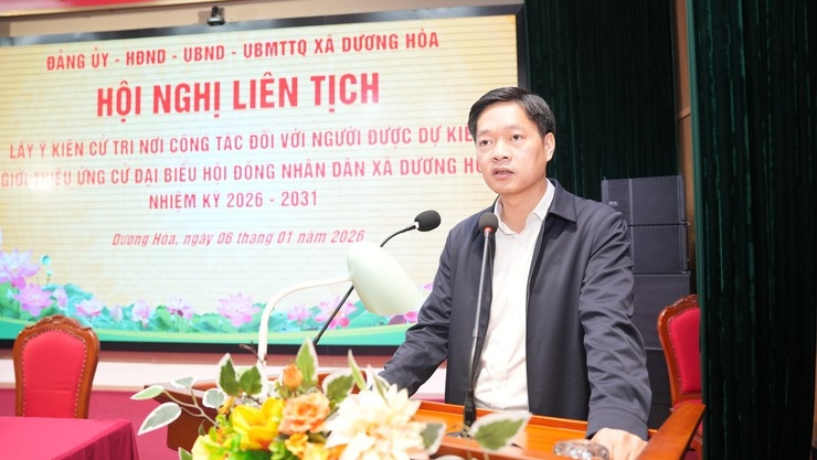 Bí thư xã Dương Hòa được giới thiệu ứng cử đại biểu HĐND TP Hà Nội khóa mới