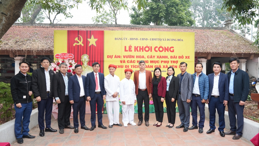 Khởi công dự án vườn hoa, bãi đỗ xe quanh Khu di tích Quán Giá tại xã Dương Hòa