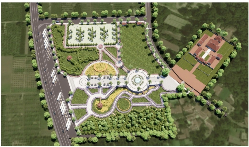 Khởi công dự án vườn hoa, bãi đỗ xe quanh Khu di tích Quán Giá tại xã Dương Hòa