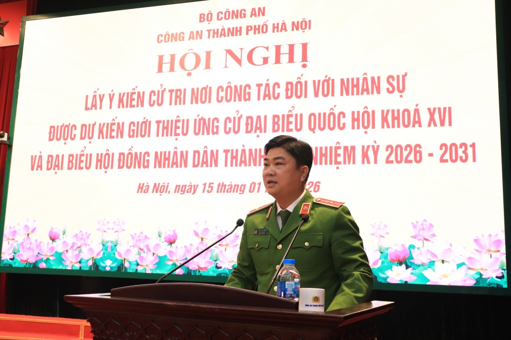 Công an Hà Nội giới thiệu 2 người ứng cử đại biểu Quốc hội và HĐND khóa mới