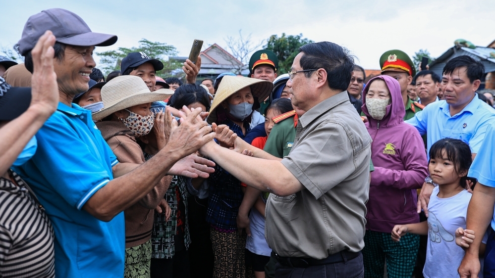 Cuộc sống bình yên đã hồi sinh trở lại với những xóm làng từng bị bão lũ vây hãm