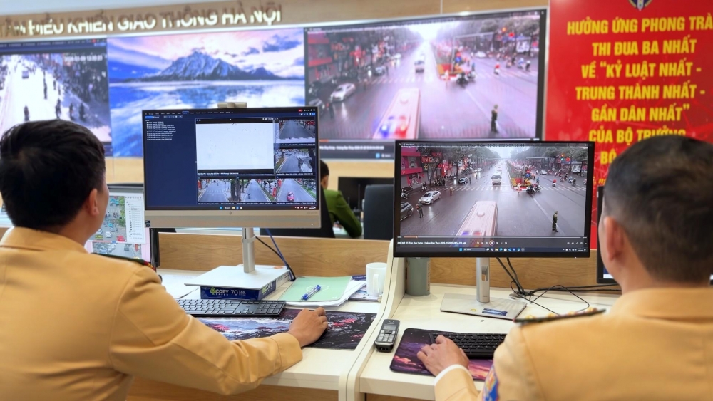 Công nghệ AI giúp giao thông Hà Nội thông suốt phục vụ Đại hội Đảng