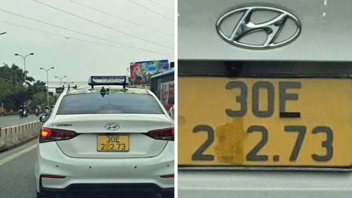 Công an xử lý tài xế ô tô dùng băng dính che biển kiểm soát