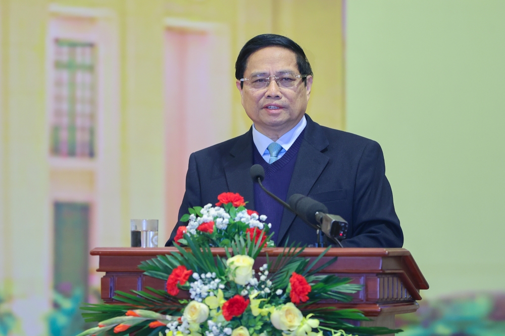 Thủ tướng Phạm Minh Chính “xông đất” ngành ngân hàng Thủ tướng Phạm Minh Chính “xông đất” ngành ngân hàng