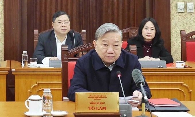 Tổng Bí thư Tô Lâm: Bắt tay ngay vào việc, không để ăn Tết kéo dài
