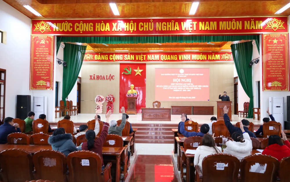 Hoa Lộc chốt danh sách chính thức 39 người ứng cử đại biểu HĐND xã