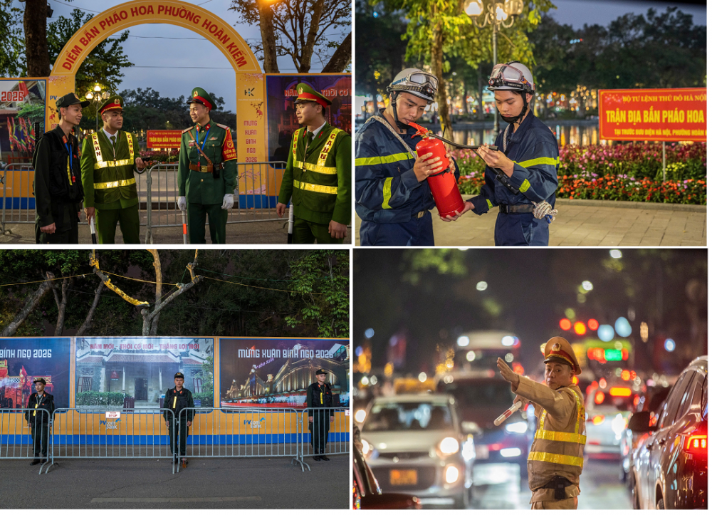 Những người “thức” cho Thủ đô đón Tết an toàn, bình yên