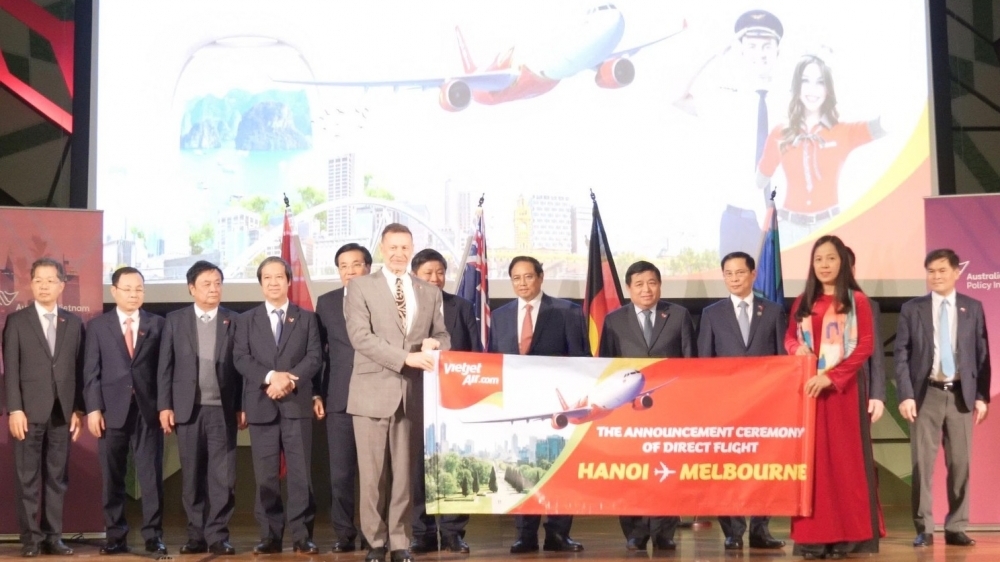 Vietjet mở đường bay giữa Hà Nội với thành phố lớn nhất nước Úc