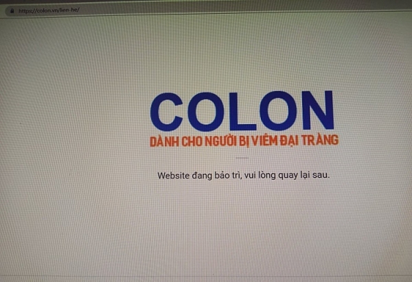 bo y te khuyen cao khong mua san pham livespo colon tren website colonvn