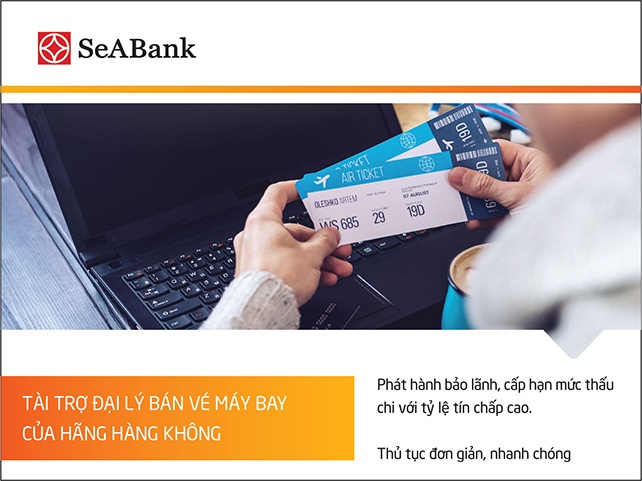 SeABank tài trợ đại lý vé máy bay của hãng hàng không