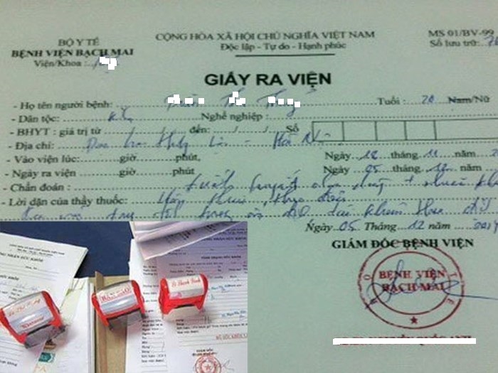 Triệt phá đường dây làm giả giấy tờ của Bệnh viện Bạch Mai