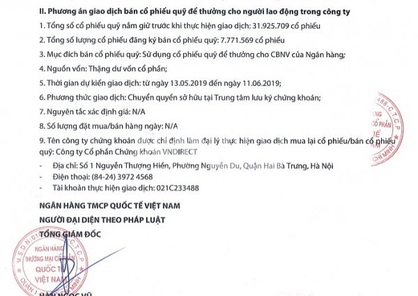 vib thuong hon 777 trieu co phieu quy cho can bo nhan vien