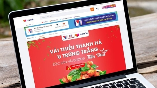 Mua vải thiều Thanh Hà trên sàn thương mại điện tử Lazada