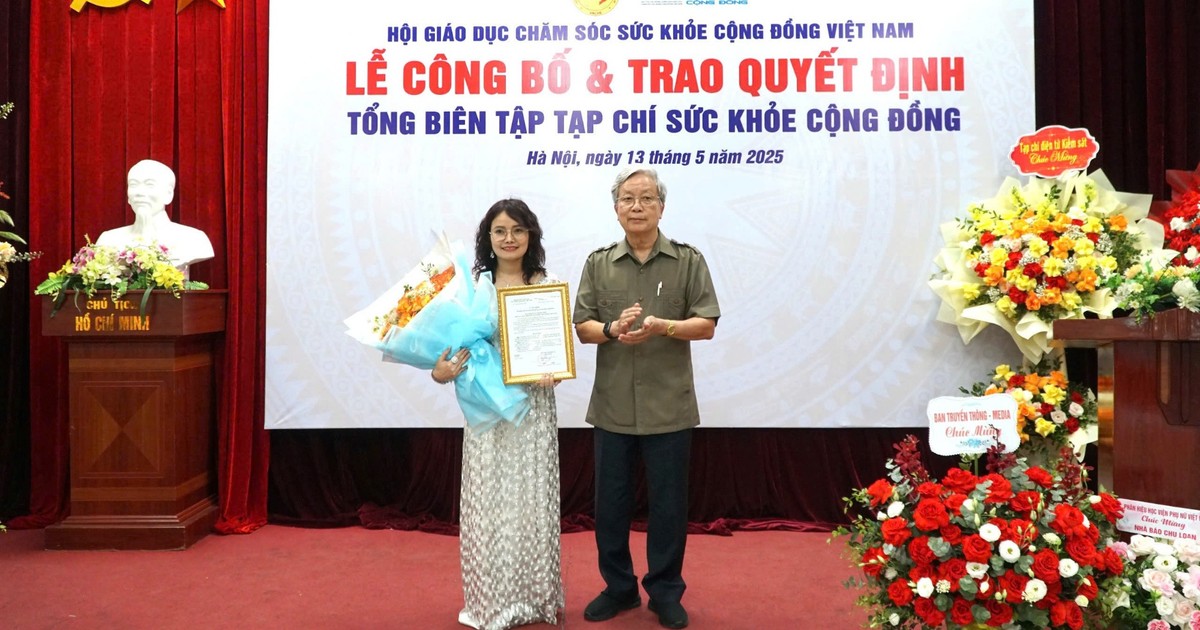 Bổ nhiệm tân Tổng Biên tập Tạp chí Sức khoẻ Cộng đồng