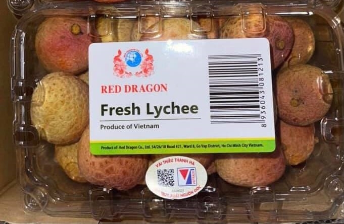 Vải thiều Việt Nam lên kệ siêu thị Singapore giá 120.000 đồng/kg