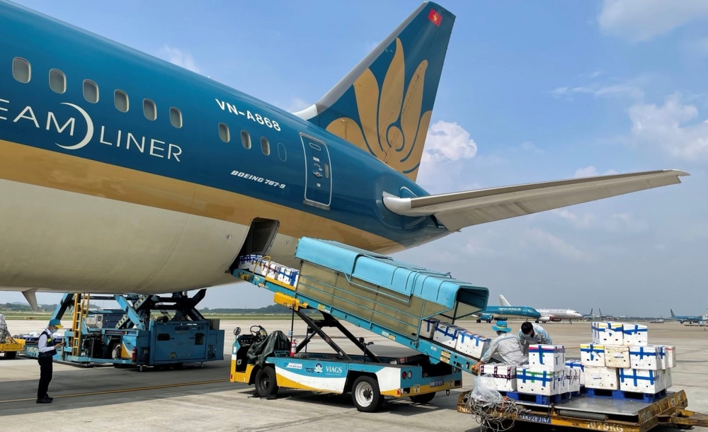 Vietnam Airlines bố trí riêng một siêu máy bay chở vải thiều Bắc Giang vào TP HCM