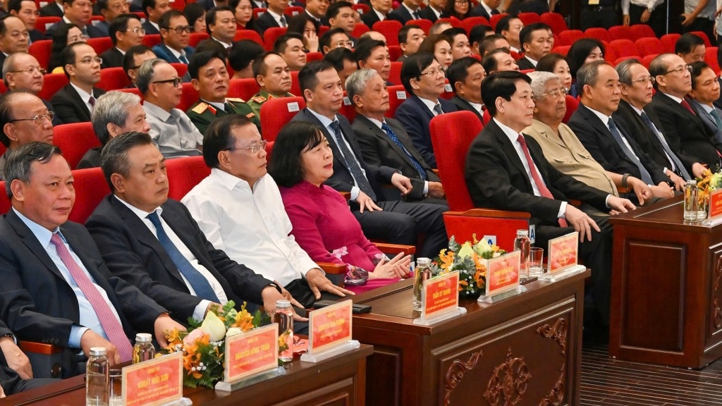 Chủ tịch nước Lương Cường dự Lễ công bố sắp xếp đơn vị hành chính tại Hà Nội