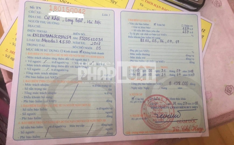 tong cong ty cp bao hiem buu dien pti bi to phui trach nhiem voi khach hang