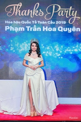 hoa hau quoc te toan cau 2019 pham tran hoa quyen luon tam niem phai song dep song tot song co ich