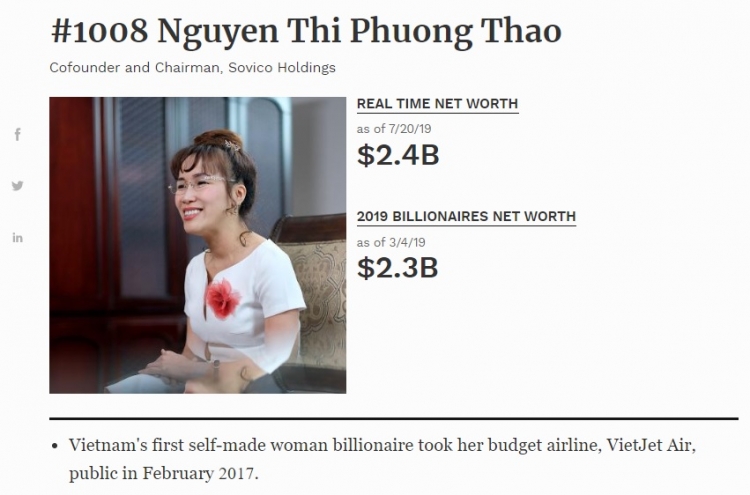 Ông Phạm Nhật Vượng vẫn là tỷ phú giàu nhất Việt Nam ong pham nhat vuong van la ty phu giau nhat viet nam