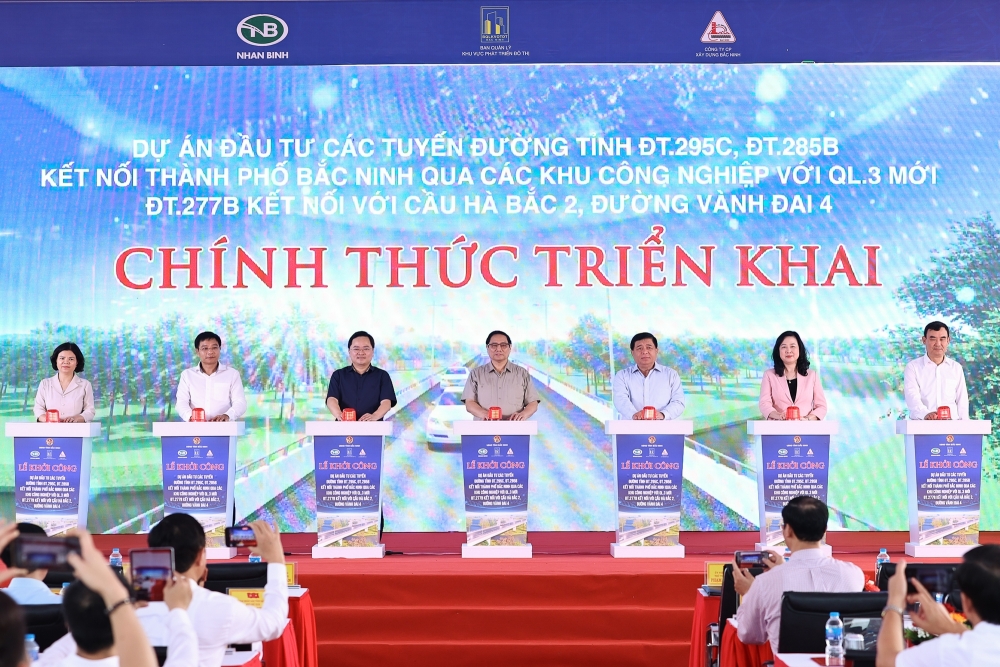 Khởi công 3 tuyến đường có ý nghĩa quan trọng với Bắc Ninh và Hà Nội