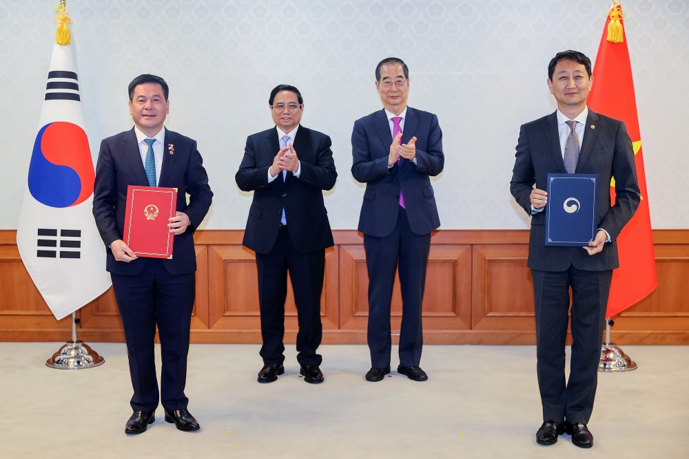 Việt - Hàn ký 9 văn kiện hợp tác, thương mại nhắm tới 150 tỷ USD