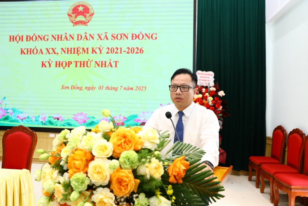 HĐND xã Sơn Đồng kiện toàn công tác tổ chức bộ máy, nhân sự