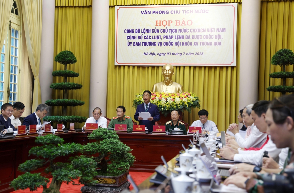 Công bố lệnh của Chủ tịch nước về các luật vừa được Quốc hội thông qua