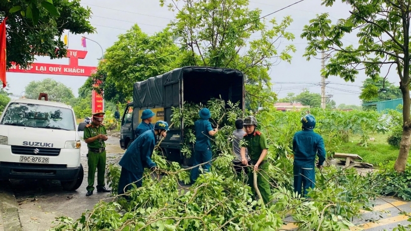 Xã Hoài Đức: Không chủ quan, lơ là với cơn bão số 3