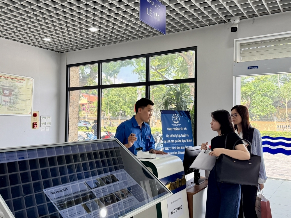 Hà Nội miễn phí hàng loạt tiện ích tại các điểm phục vụ hành chính công