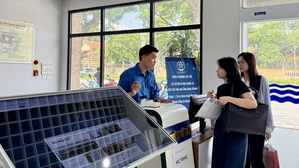 Hà Nội miễn phí hàng loạt tiện ích tại các điểm phục vụ hành chính công
