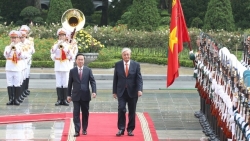 Chủ tịch nước Võ Văn Thưởng chủ trì lễ đón chính thức Tổng thống Cộng hòa Kazakhstan