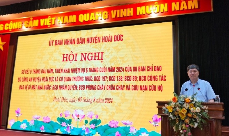 Hoài Đức: Không để phát sinh “điểm nóng” về an ninh trật tự