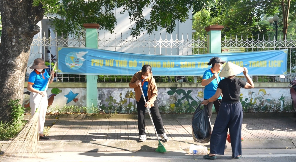 Xã Dương Hòa: Chung tay giữ gìn vệ sinh môi trường, xây dựng nếp sống văn minh