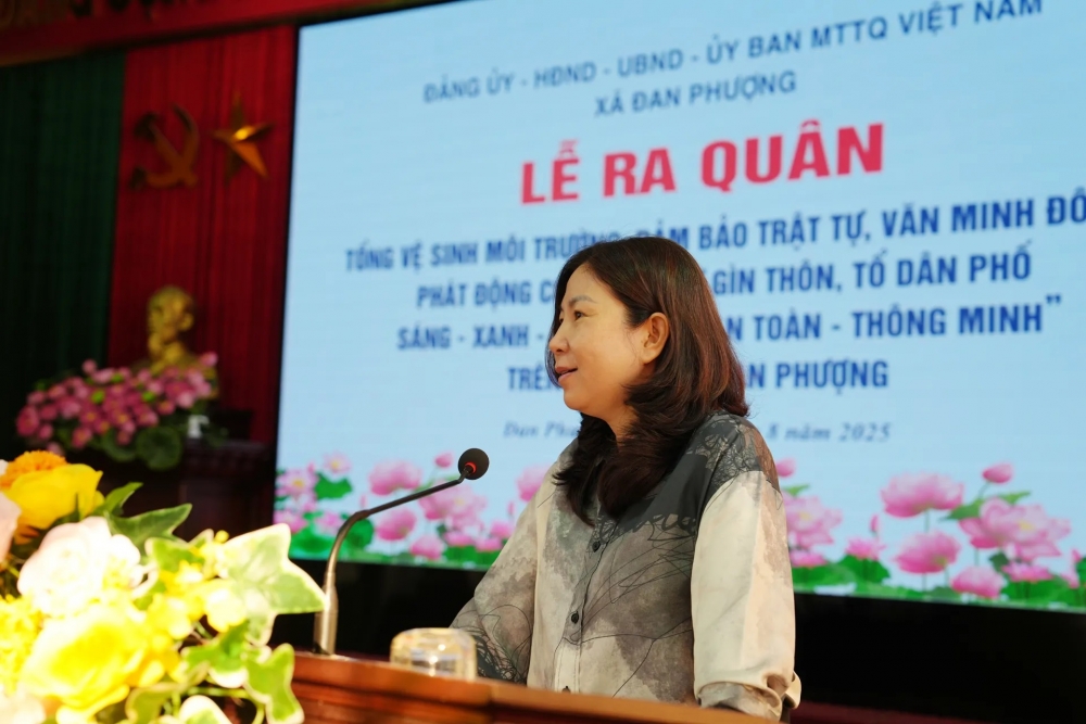 Xã Đan Phượng: Giữ gìn vệ sinh môi trường không phải là việc riêng của ai