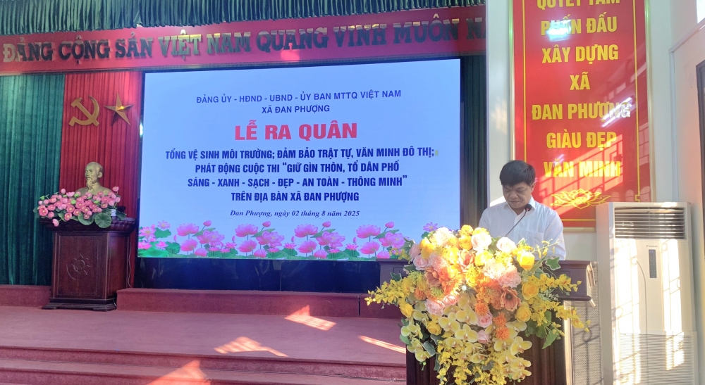 Xã Đan Phượng: Giữ gìn vệ sinh môi trường không phải là việc riêng của ai